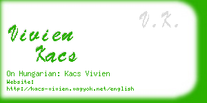 vivien kacs business card